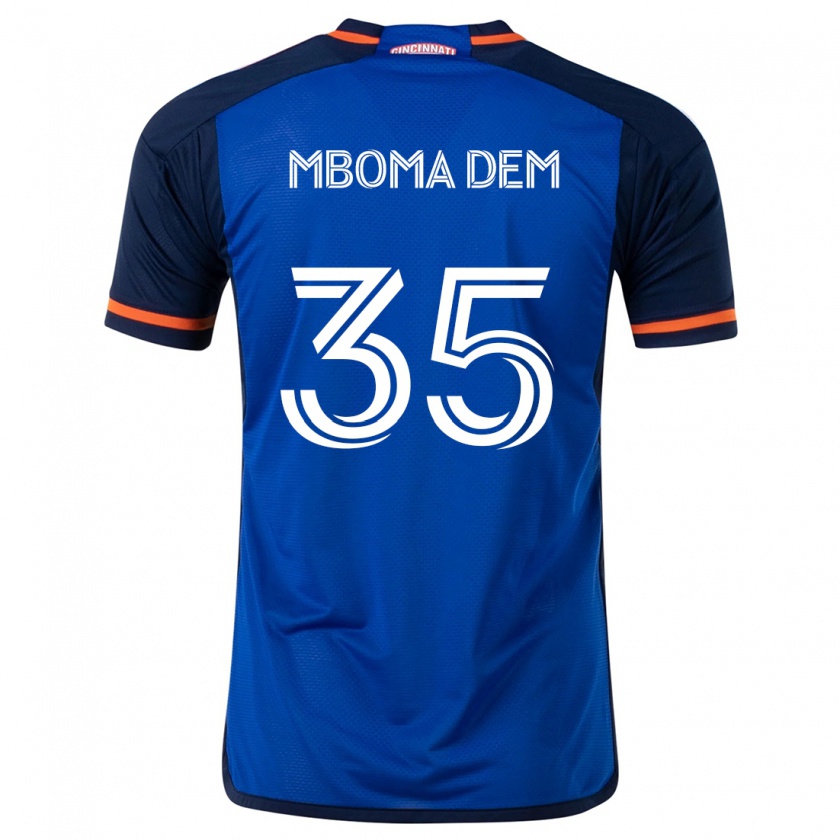 Kandiny Damen Kenji Mboma Dem #35 Blau Weiss Heimtrikot Trikot 2024/25 T-Shirt