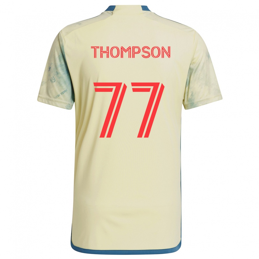 Kandiny Damen Amos Shapiro-Thompson #77 Gelb Rot Blau Heimtrikot Trikot 2024/25 T-Shirt