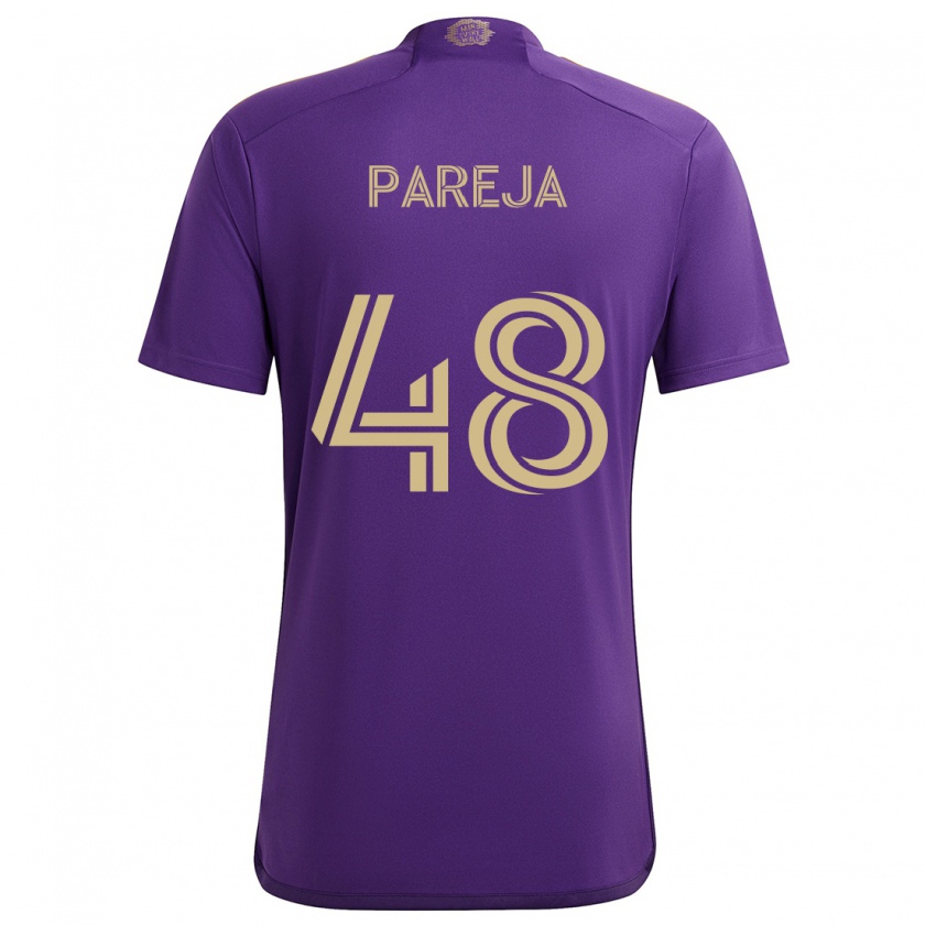 Kandiny Damen Diego Pareja #48 Lila Gelb Heimtrikot Trikot 2024/25 T-Shirt