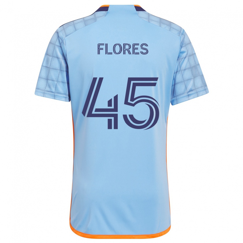 Kandiny Damen Brian Flores #45 Blau Orange Heimtrikot Trikot 2024/25 T-Shirt