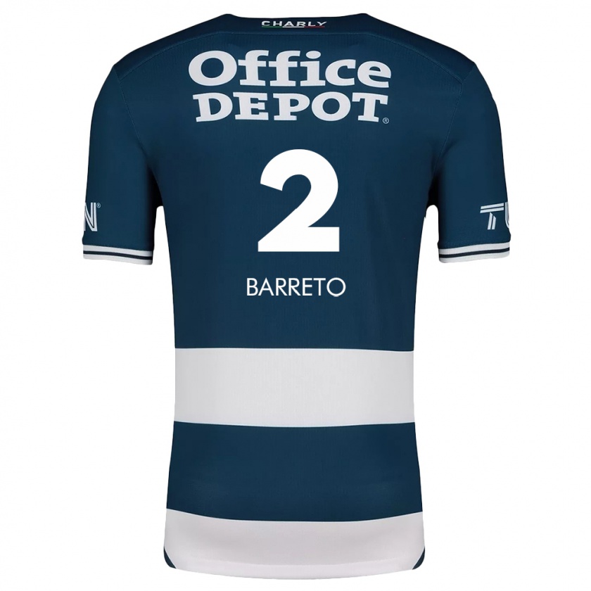 Kandiny Damen Sergio Barreto #2 Blau Weiss Heimtrikot Trikot 2024/25 T-Shirt