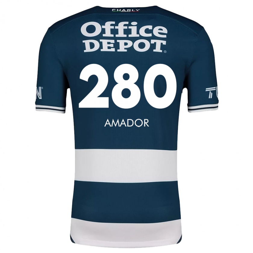 Kandiny Damen Santiago Amador #280 Blau Weiss Heimtrikot Trikot 2024/25 T-Shirt