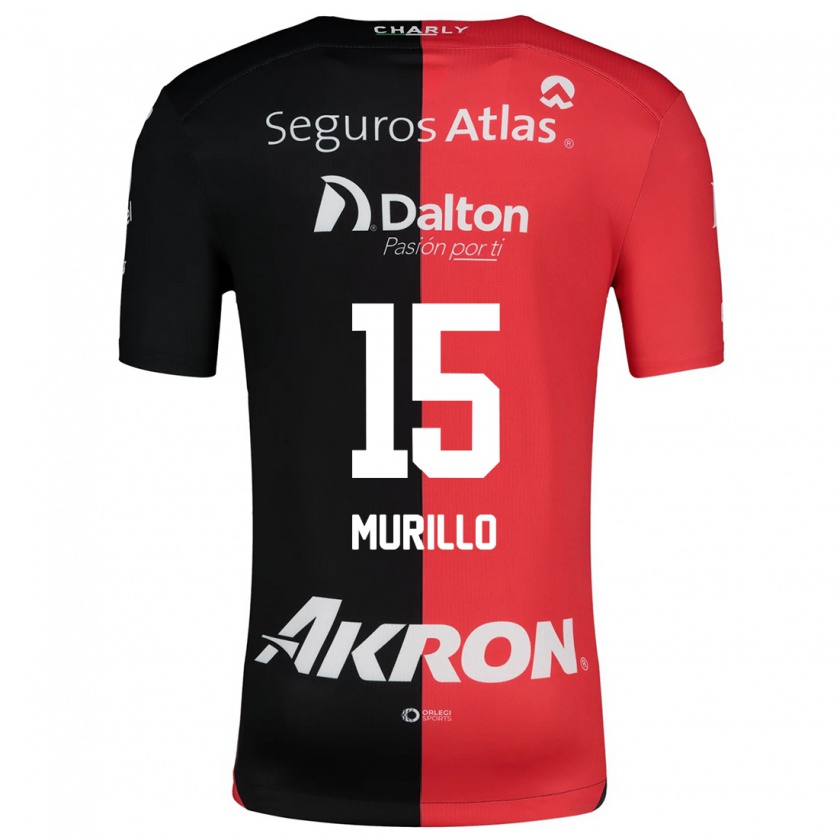 Kandiny Damen Jhon Murillo #15 Rot Schwarz Heimtrikot Trikot 2024/25 T-Shirt