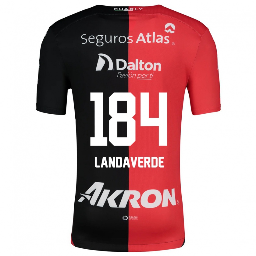 Kandiny Damen Antero Landaverde #184 Rot Schwarz Heimtrikot Trikot 2024/25 T-Shirt