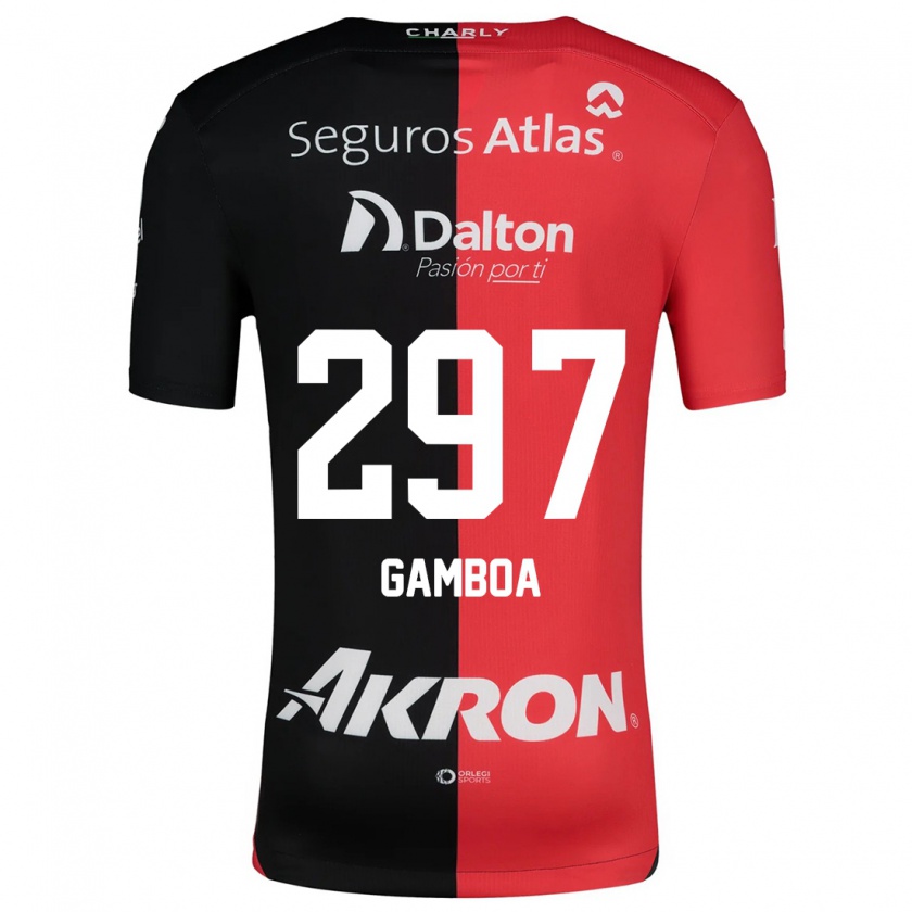 Kandiny Damen Luis Gamboa #297 Rot Schwarz Heimtrikot Trikot 2024/25 T-Shirt