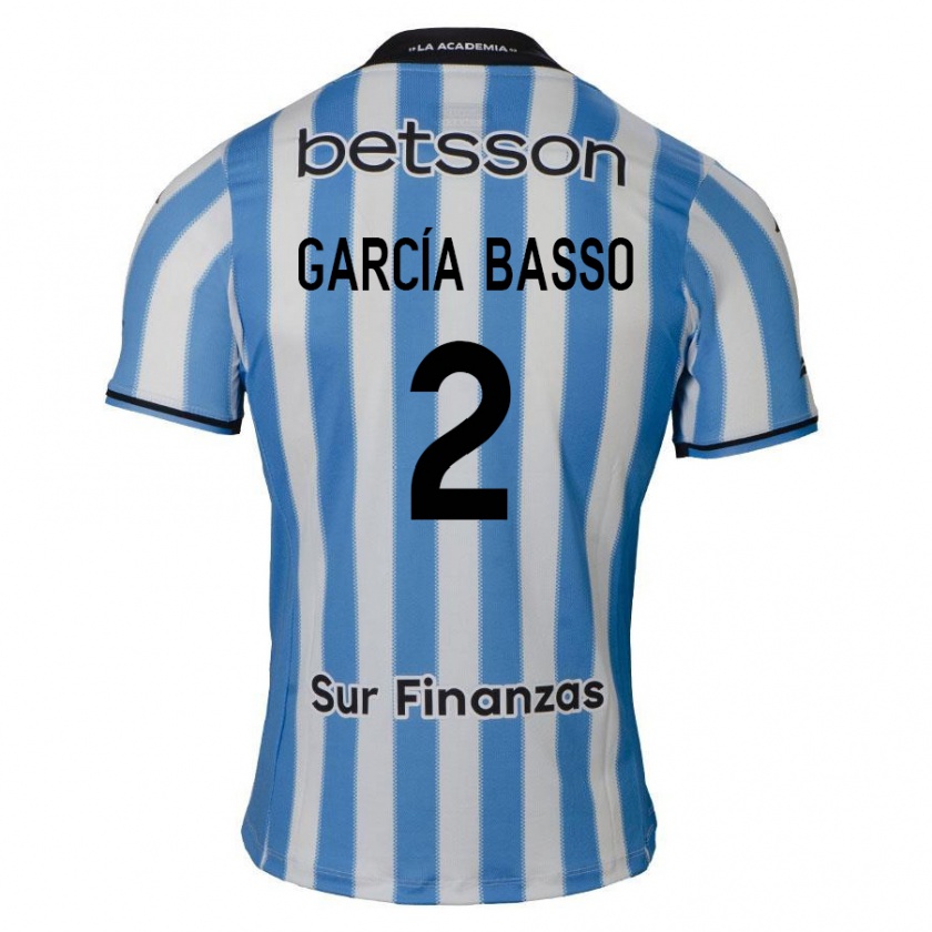 Kandiny Damen Agustín García Basso #2 Blau Weiß Schwarz Heimtrikot Trikot 2024/25 T-Shirt