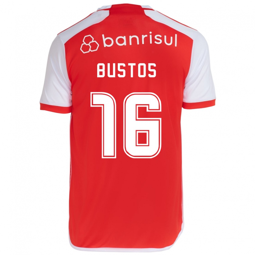 Kandiny Damen Fabricio Bustos #16 Rot-Weiss Heimtrikot Trikot 2024/25 T-Shirt