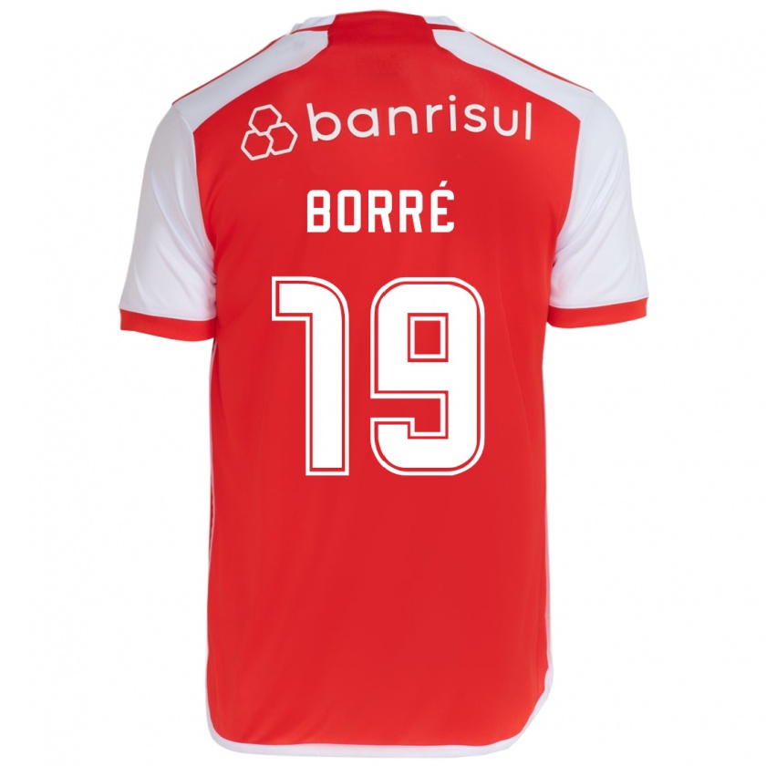 Kandiny Damen Rafael Borré #19 Rot-Weiss Heimtrikot Trikot 2024/25 T-Shirt