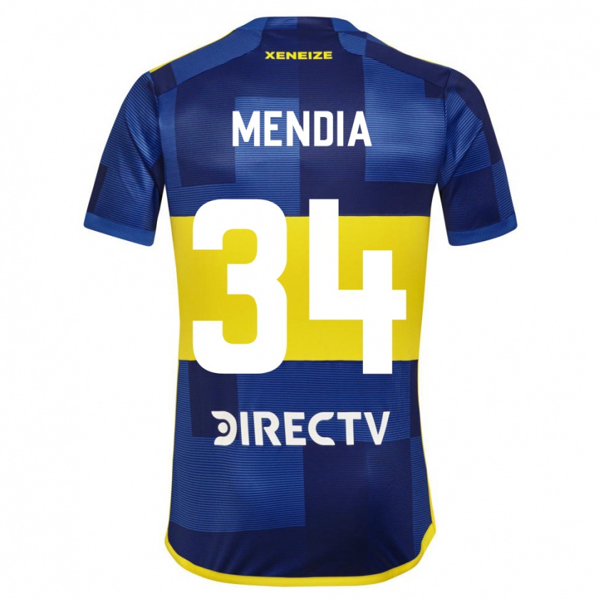 Kandiny Damen Mateo Mendía #34 Blau Gelb Heimtrikot Trikot 2024/25 T-Shirt