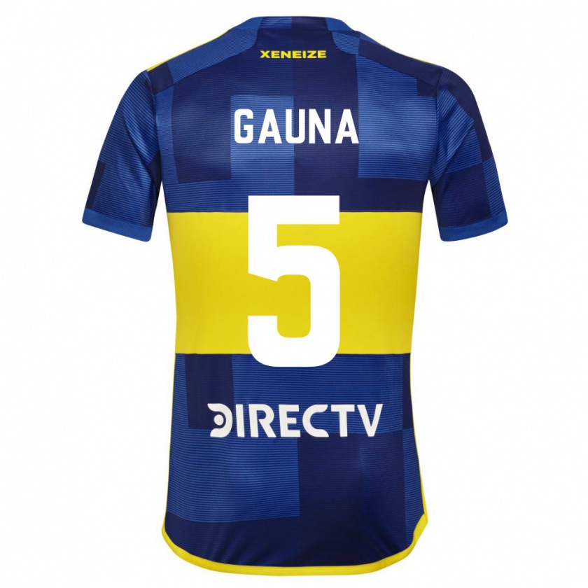 Kandiny Damen Santiago Gauna #5 Blau Gelb Heimtrikot Trikot 2024/25 T-Shirt