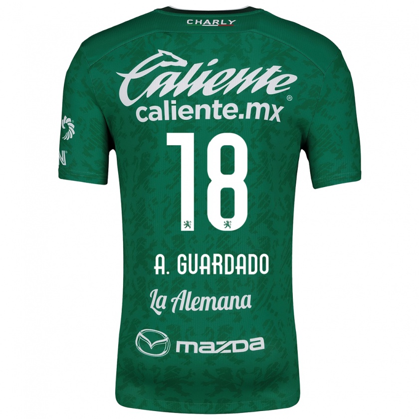 Kandiny Damen Andrés Guardado #18 Grün Weiß Heimtrikot Trikot 2024/25 T-Shirt