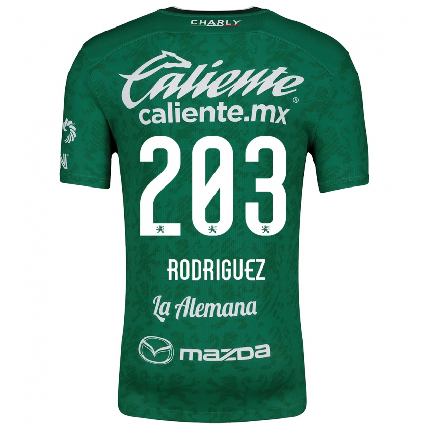 Kandiny Damen César Rodríguez #203 Grün Weiß Heimtrikot Trikot 2024/25 T-Shirt