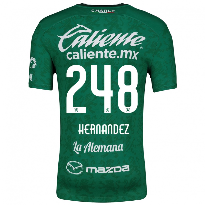 Kandiny Damen Fernando Hernández #248 Grün Weiß Heimtrikot Trikot 2024/25 T-Shirt