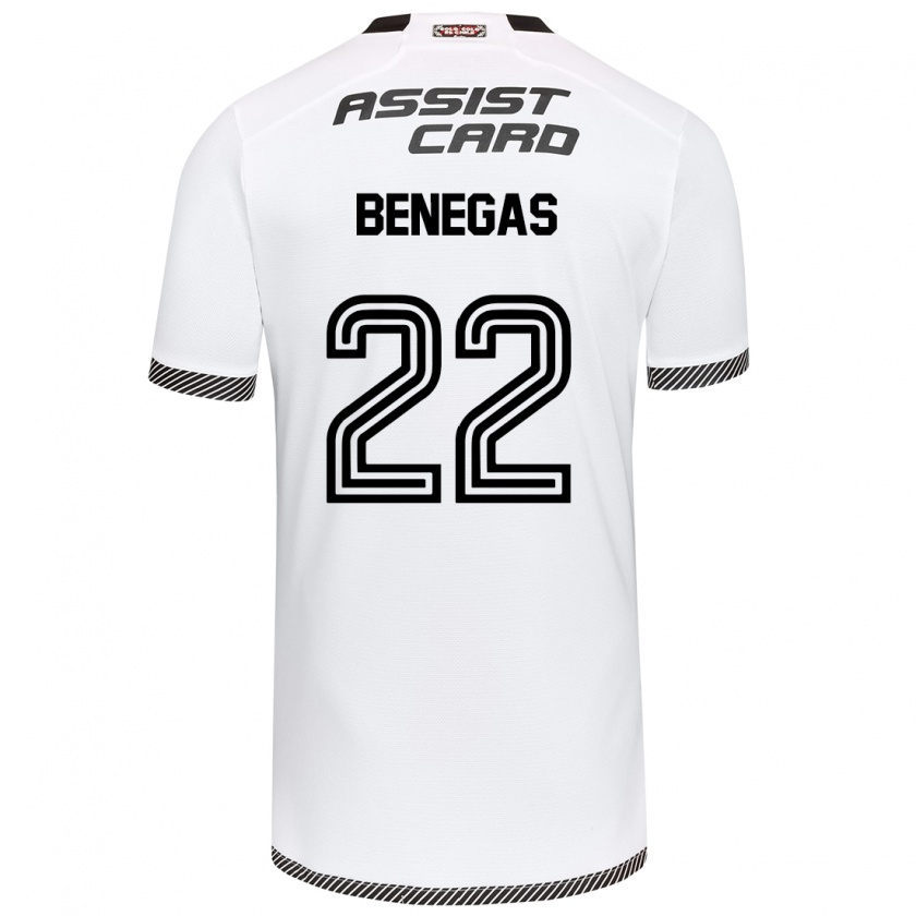 Kandiny Damen Leandro Benegas #22 Weiß Schwarz Heimtrikot Trikot 2024/25 T-Shirt