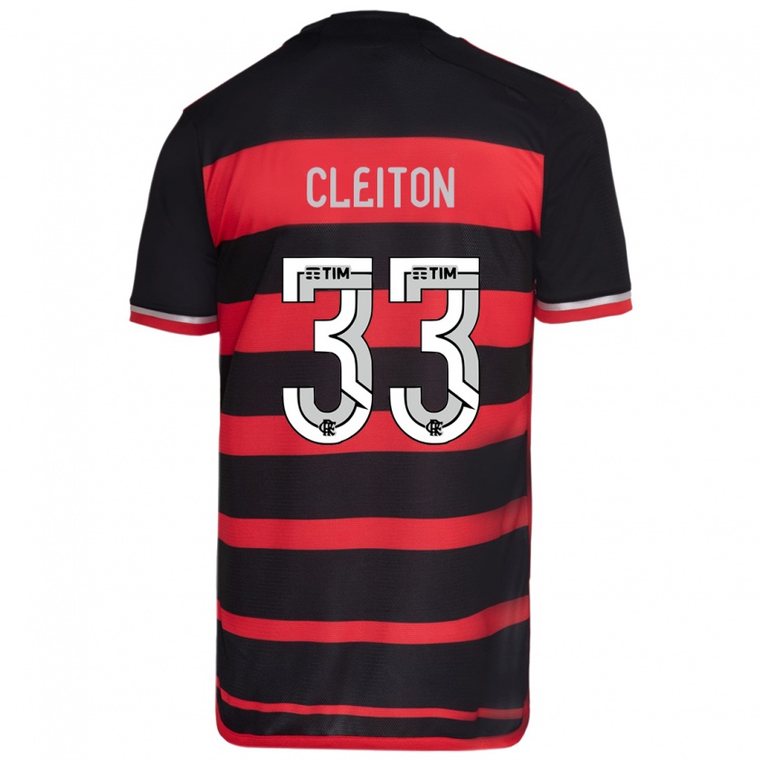 Kandiny Damen Cleiton #33 Rot Schwarz Heimtrikot Trikot 2024/25 T-Shirt