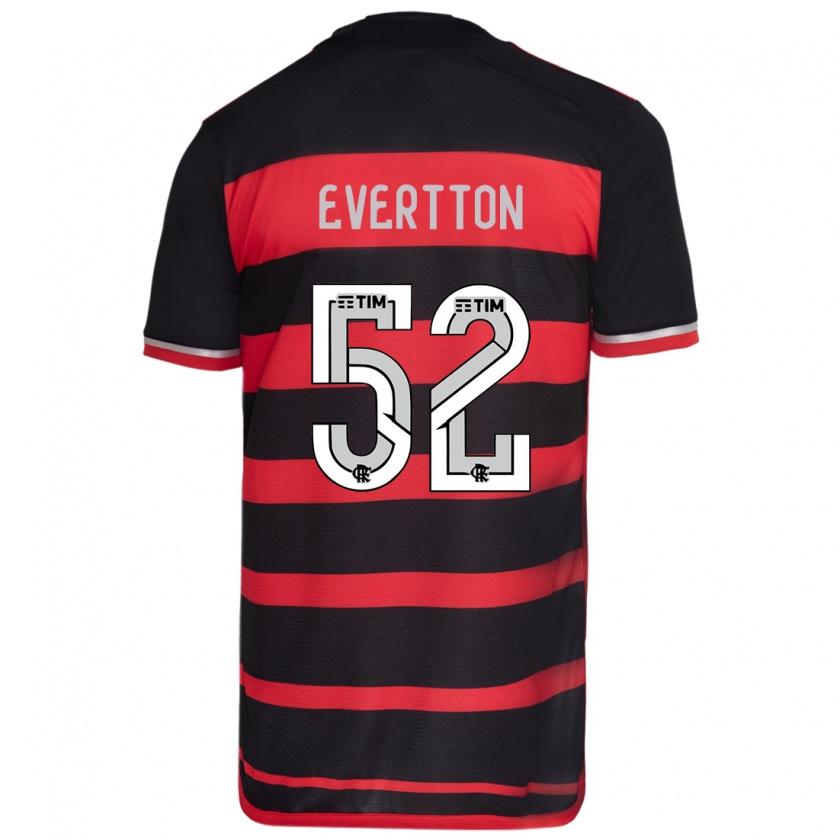 Kandiny Damen Evertton #52 Rot Schwarz Heimtrikot Trikot 2024/25 T-Shirt