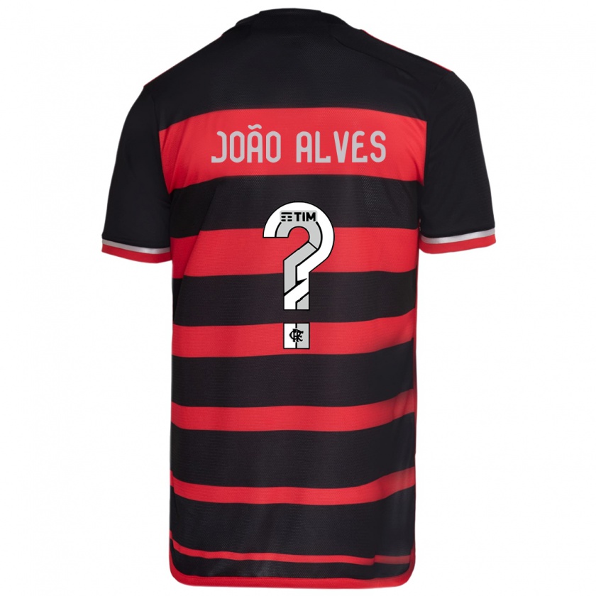 Kandiny Damen João Alves #0 Rot Schwarz Heimtrikot Trikot 2024/25 T-Shirt