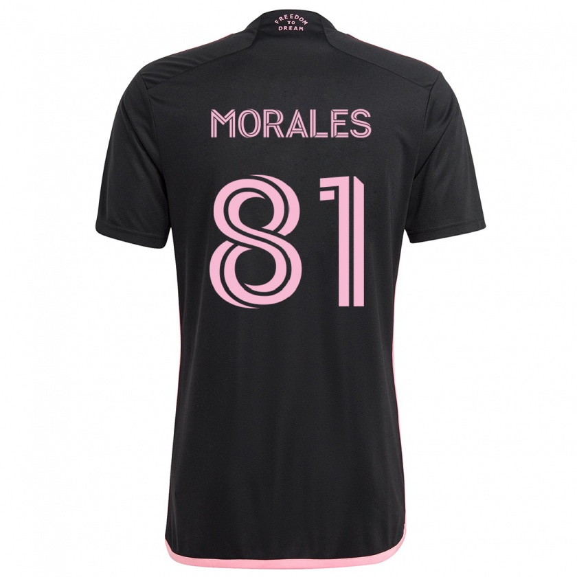 Kandiny Damen Santiago Morales #81 Schwarz Auswärtstrikot Trikot 2024/25 T-Shirt