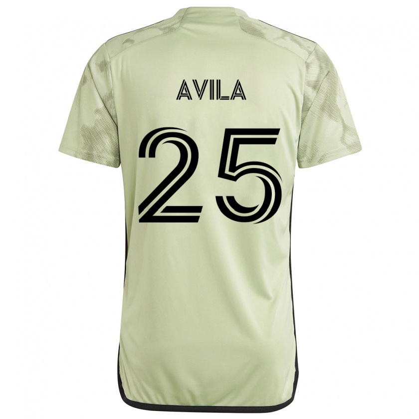 Kandiny Damen Armando Avila #25 Hellgrün Auswärtstrikot Trikot 2024/25 T-Shirt