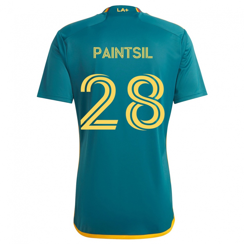 Kandiny Damen Joseph Paintsil #28 Grün Gelb Auswärtstrikot Trikot 2024/25 T-Shirt