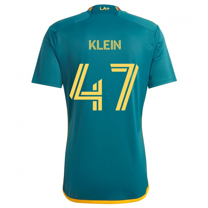 Kandiny Damen Carson Klein #47 Grün Gelb Auswärtstrikot Trikot 2024/25 T-Shirt