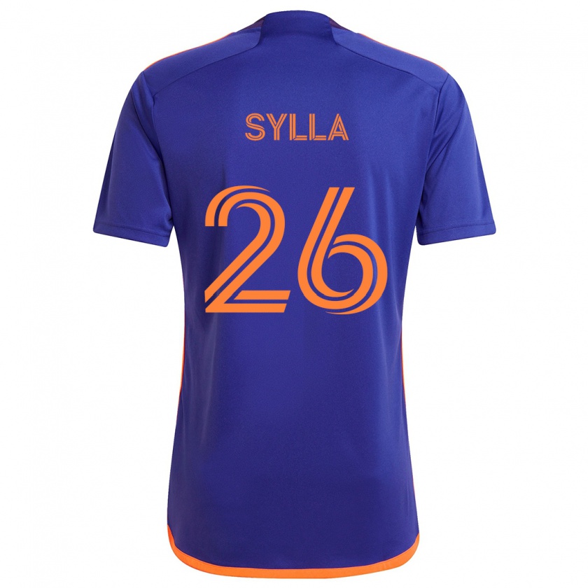 Kandiny Damen Ousmane Sylla #26 Lila Orange Auswärtstrikot Trikot 2024/25 T-Shirt