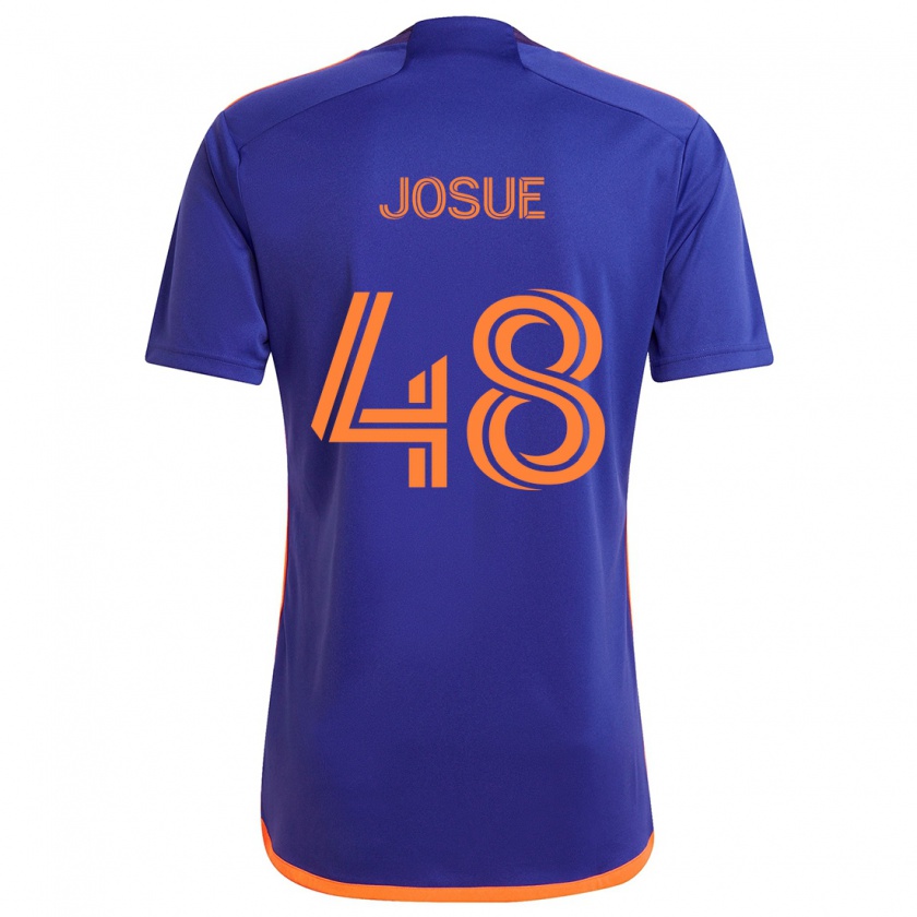 Kandiny Damen Josué Souza #48 Lila Orange Auswärtstrikot Trikot 2024/25 T-Shirt