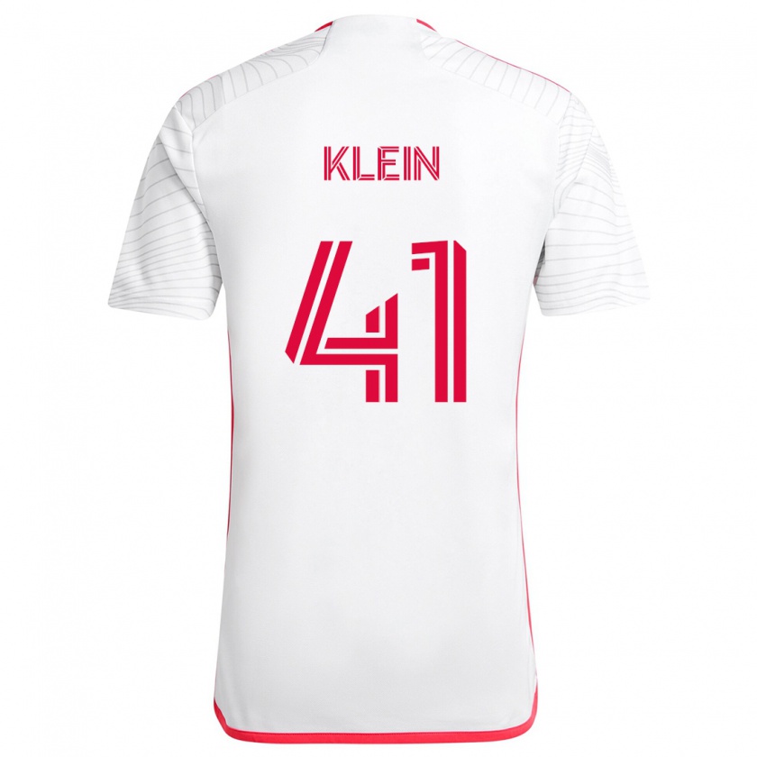 Kandiny Damen Johnny Klein #41 Weiß Rot Auswärtstrikot Trikot 2024/25 T-Shirt