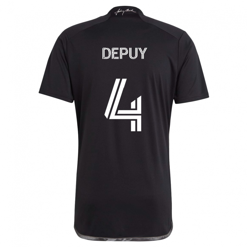 Kandiny Damen Nick Depuy #4 Schwarz Auswärtstrikot Trikot 2024/25 T-Shirt