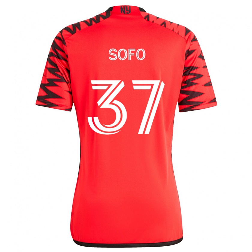 Kandiny Damen Mohammed Sofo #37 Rot Schwarz Weiß Auswärtstrikot Trikot 2024/25 T-Shirt