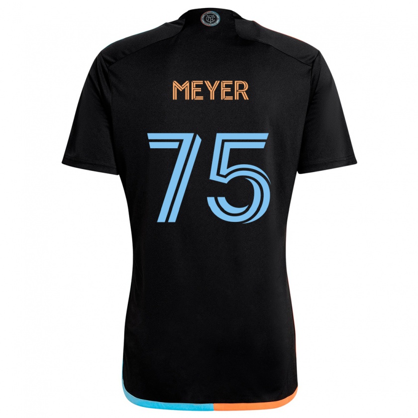 Kandiny Damen Will Meyer #75 Schwarz Orange Blau Auswärtstrikot Trikot 2024/25 T-Shirt