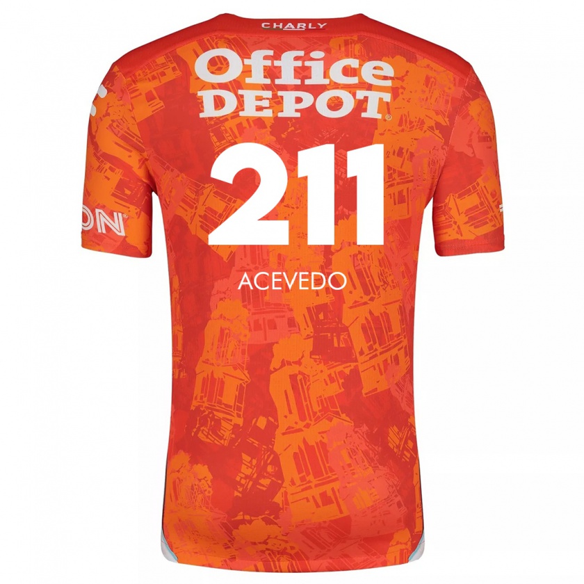 Kandiny Damen Gerardo Acevedo #211 Orange Weiß Auswärtstrikot Trikot 2024/25 T-Shirt