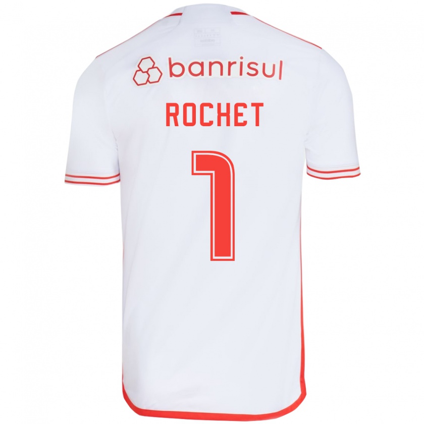 Kandiny Damen Sergio Rochet #1 Weiß Rot Auswärtstrikot Trikot 2024/25 T-Shirt