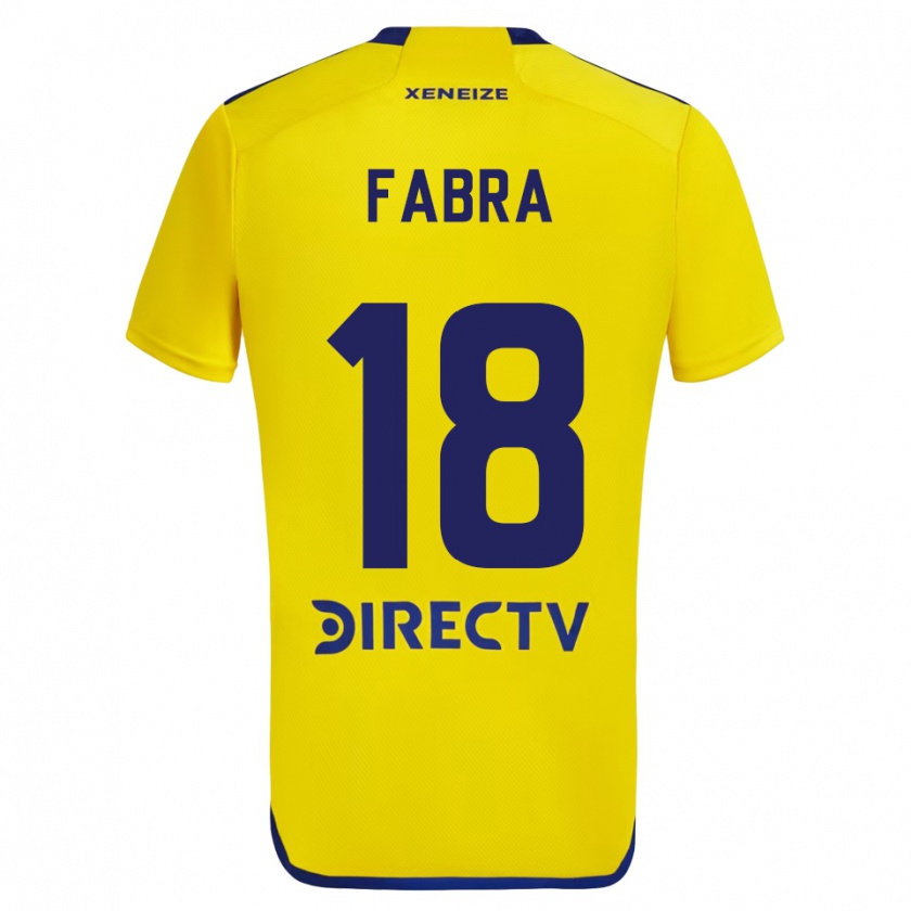 Kandiny Damen Frank Fabra #18 Gelb Blau Auswärtstrikot Trikot 2024/25 T-Shirt