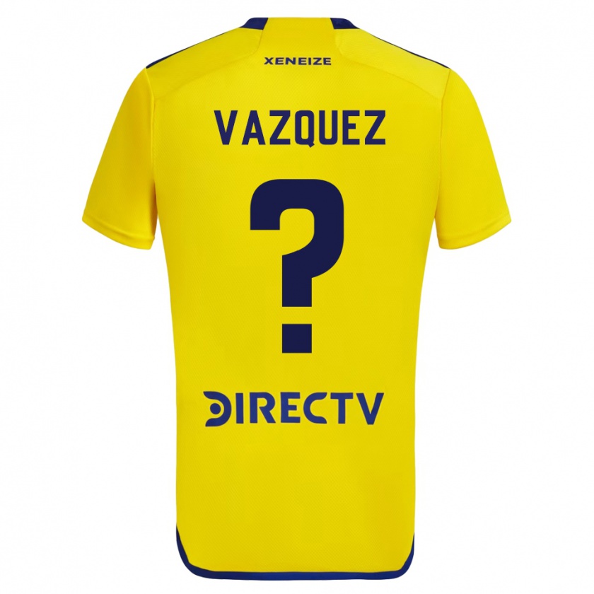 Kandiny Damen Luis Vázquez #0 Gelb Blau Auswärtstrikot Trikot 2024/25 T-Shirt