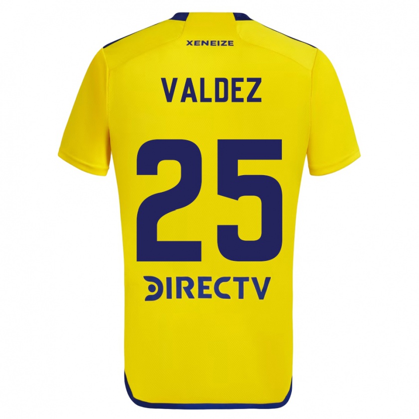 Kandiny Damen Bruno Valdez #25 Gelb Blau Auswärtstrikot Trikot 2024/25 T-Shirt