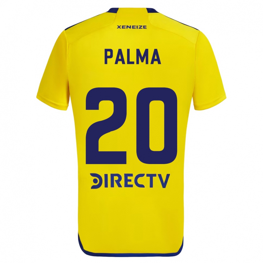 Kandiny Damen Lucas Palma #20 Gelb Blau Auswärtstrikot Trikot 2024/25 T-Shirt