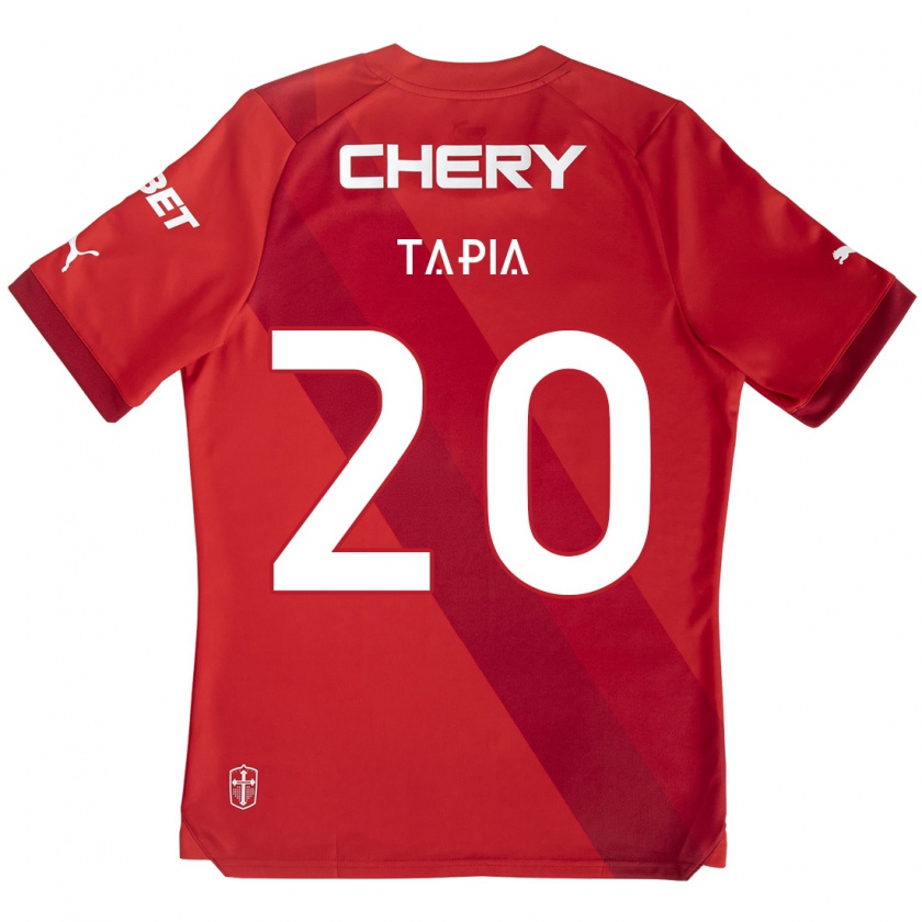 Kandiny Damen Gonzalo Tapia #20 Rot-Weiss Auswärtstrikot Trikot 2024/25 T-Shirt