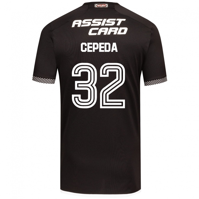 Kandiny Damen Lucas Cepeda #32 Schwarz-Weiss Auswärtstrikot Trikot 2024/25 T-Shirt