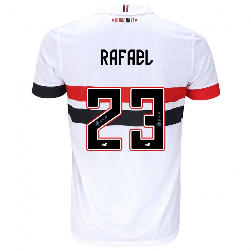 Kandiny Kinder Rafael #23 Weiß Rot Schwarz Heimtrikot Trikot 2024/25 T-Shirt