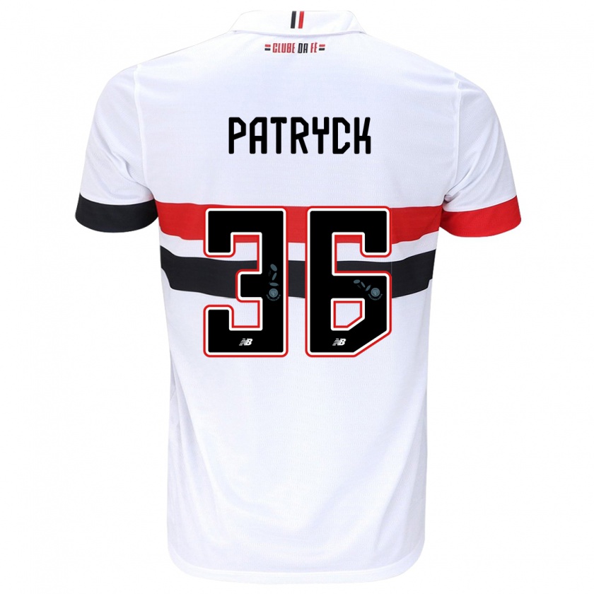 Kandiny Kinder Patryck #36 Weiß Rot Schwarz Heimtrikot Trikot 2024/25 T-Shirt