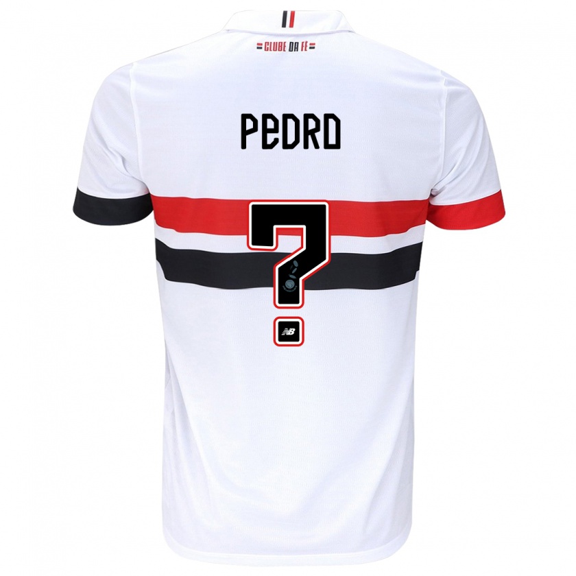 Kandiny Kinder João Pedro #0 Weiß Rot Schwarz Heimtrikot Trikot 2024/25 T-Shirt