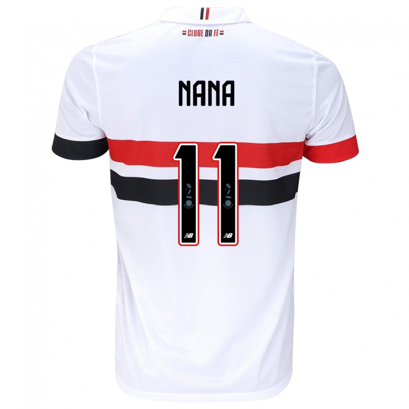 Kandiny Kinder Naná #11 Weiß Rot Schwarz Heimtrikot Trikot 2024/25 T-Shirt