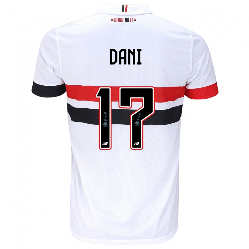 Kandiny Kinder Dani #17 Weiß Rot Schwarz Heimtrikot Trikot 2024/25 T-Shirt