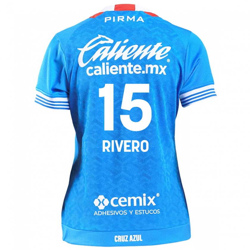 Kandiny Kinder Ignacio Rivero #15 Himmelblau Heimtrikot Trikot 2024/25 T-Shirt