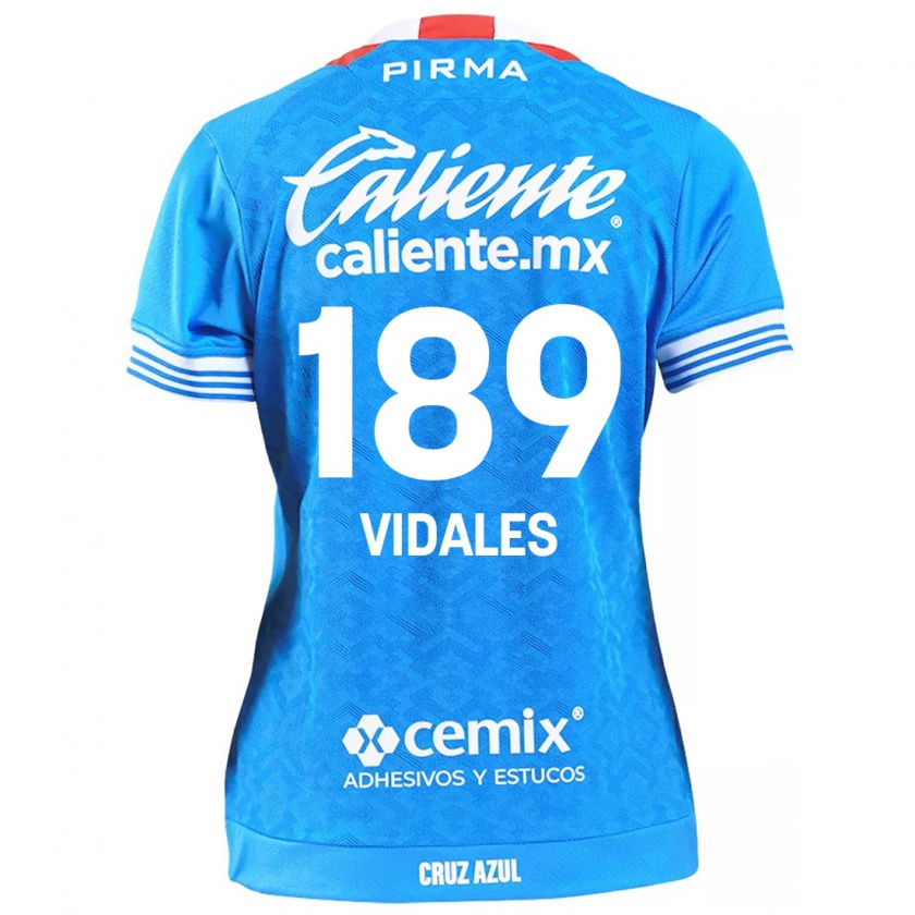 Kandiny Kinder Álvaro Vidales #189 Himmelblau Heimtrikot Trikot 2024/25 T-Shirt