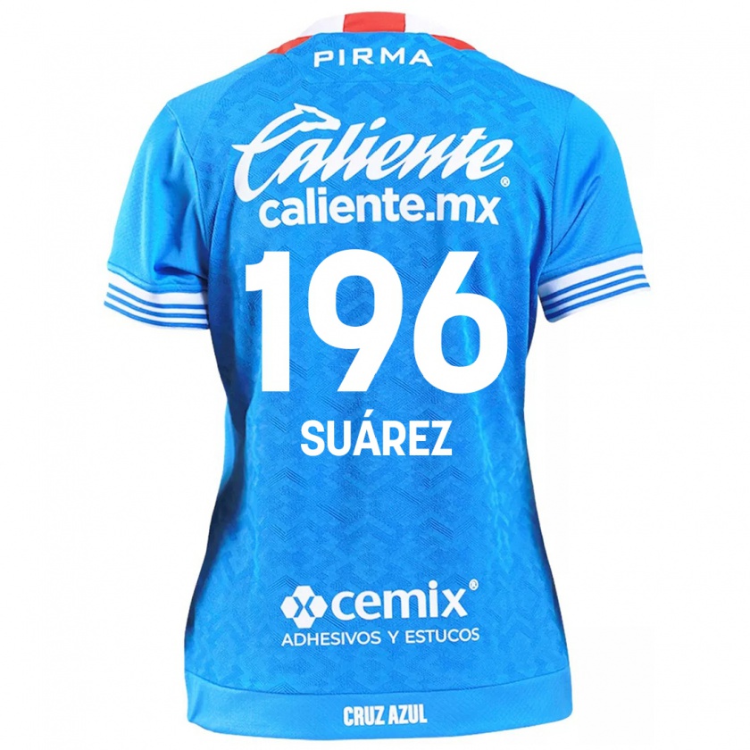 Kandiny Kinder Javier Suárez #196 Himmelblau Heimtrikot Trikot 2024/25 T-Shirt