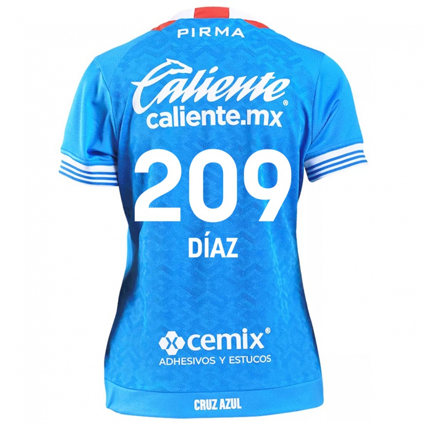 Kandiny Kinder Josué Díaz #209 Himmelblau Heimtrikot Trikot 2024/25 T-Shirt