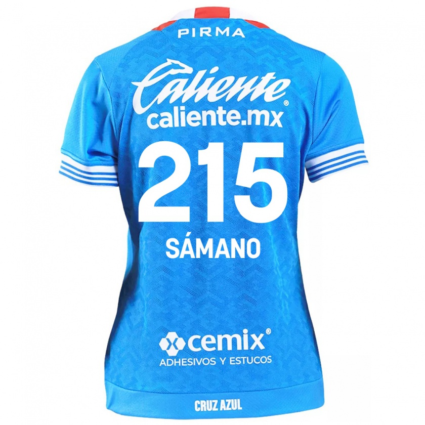 Kandiny Kinder Fernando Sámano #215 Himmelblau Heimtrikot Trikot 2024/25 T-Shirt