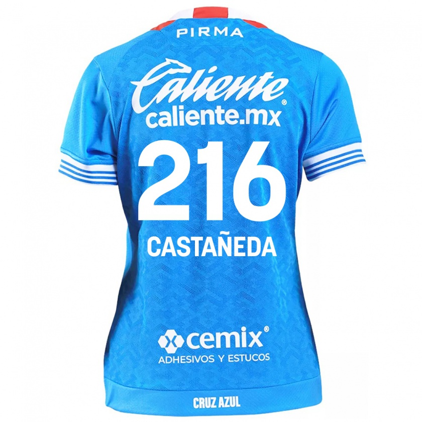 Kandiny Kinder Ian Castañeda #216 Himmelblau Heimtrikot Trikot 2024/25 T-Shirt